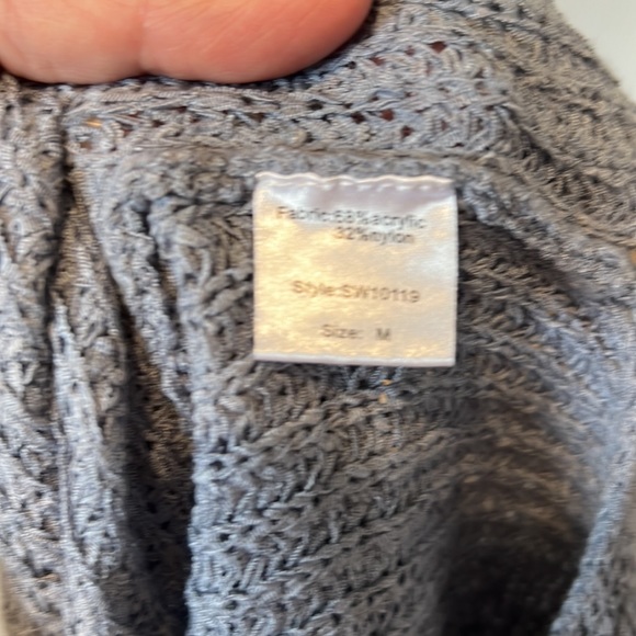 Elan Gray Off-the-Shoulder Sweater - Picture 7 of 8